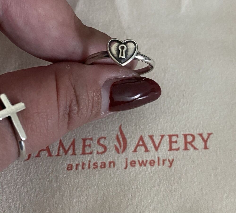 James Avery Retired  "Love Unlocked" Ring Size 6